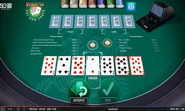 Cómo jugar al Pai Gow Póker